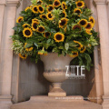 Custom Classic square stone planter marble flower pot